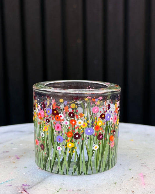 SOLD Mother in Bloom - No. 128 - Thick-Rimmed Candle Holder