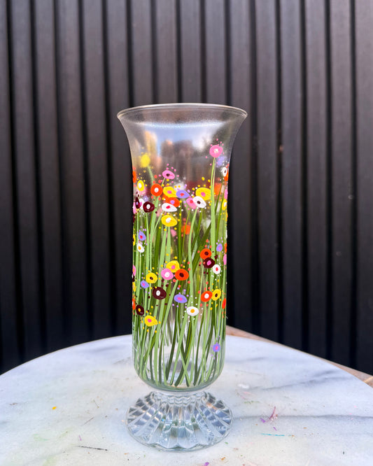 Mother in Bloom - No. 102 - Vintage Footed Trumpet Vase