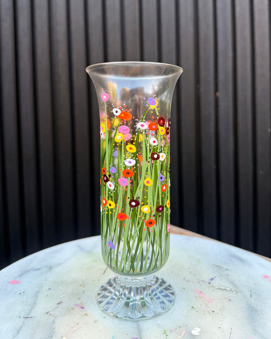 Mother in Bloom - No. 102 - Vintage Footed Trumpet Vase